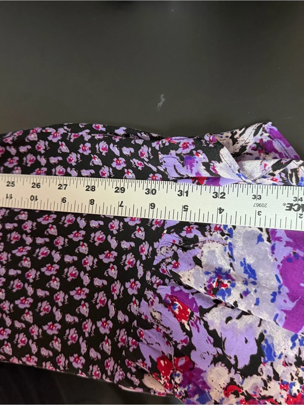 Free People ditsy floral print asymmetric midi dress, size L